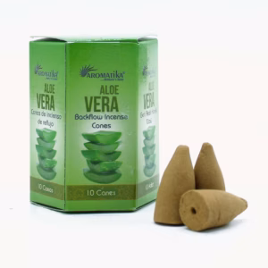 Aromatika Masala Backflow Rökelsekoner - Aloe Vera