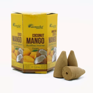 Aromatika Masala Backflow Rökelsekoner - Kokosnöt & Mango