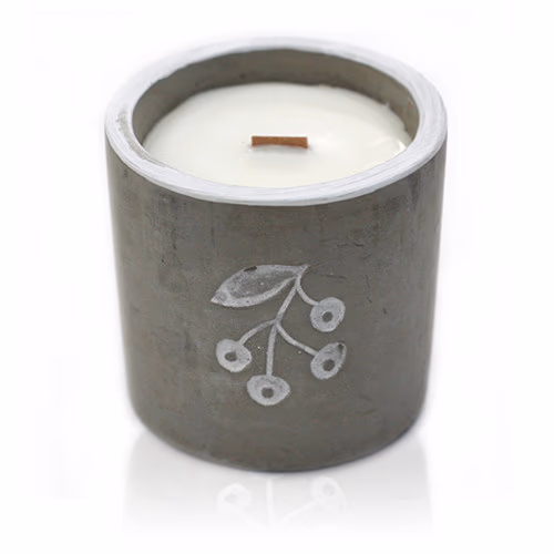 Concrete Soy Candle - Berrys - Juniper & Sweet Gin - Medium