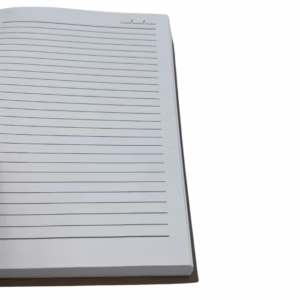 Mörkbrun Dagbok - 100 Linjerade sidor - Medium