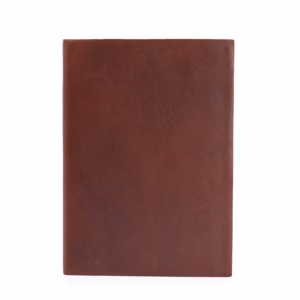 Mörkbrun Dagbok - 100 Linjerade sidor - Medium