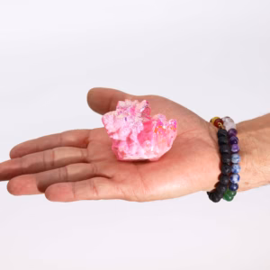 Quartz Aura Rose Halo - Moyen - Env. 100 - 150g - 7 - 10cm