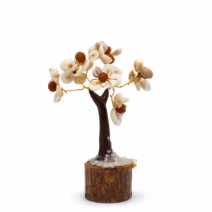 Gomati Chakra Circle Stone Trees med Rudraksha - Mellemstor - (45 Sten)