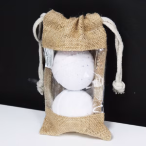 Jute Zakje met Kijkvenster - Medium