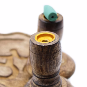 Brûleur à Reflux en Bois de Manguier - Brass Buddha - Moyen