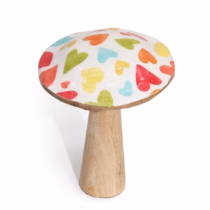 Pilz - 15cm - Pastellherzen - Mittel