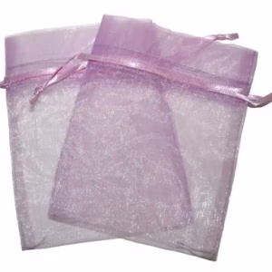 Organza Tas - Lavendel - Medium