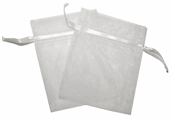 Organza Zakje - Wit - Medium