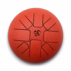 Tambour à Langue en Acier Happy Moyen OM Rouge