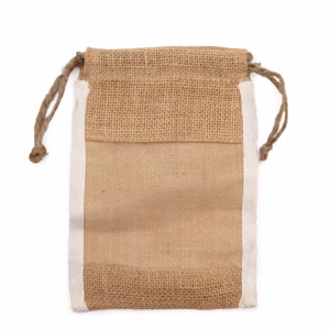 Jute Zakje met Venster - X - Medium