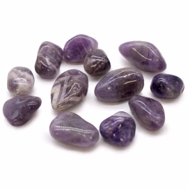 African Tumble Stones - Amethyst - Medium - 12pcs