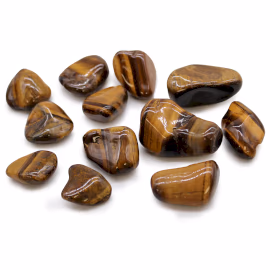 Afrikaanse Edelstenen - Tijgeroog - Gouden - Medium