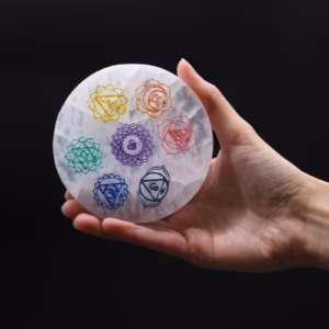 Oppladningsplate 10cm - Chakra - Design (col)
