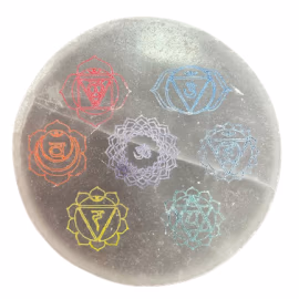 Opladningsplade - Chakra - Design (Col) - Mellemstor - 10cm
