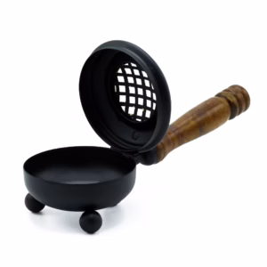Iron Censer Incense Burner - Gold Detail - Medium