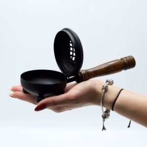 Iron Censer Incense Burner - Gold Detail - Medium
