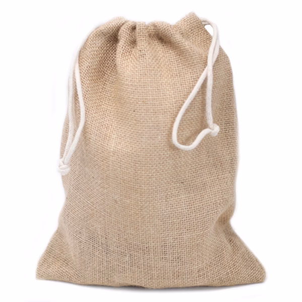 Sacs en Jute avec Cordons Moyens - 240x300mm