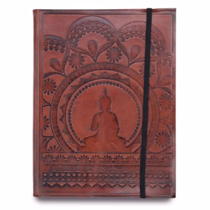 Notebook with Strap - Tibetan Mandala - Medium