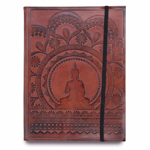 Notebook with Strap - Tibetan Mandala - Medium