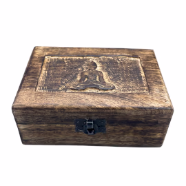 Boîte à Souvenirs Moyenne en Bois - Bouddha