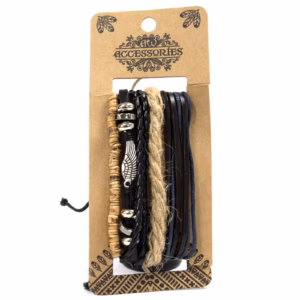 Armbandsset för Män - Metall & Läder (blandat)