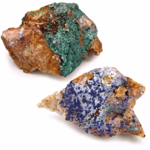 Minerale Exemplaren - Azuriet Malachiet - Ca. 20 Stuks