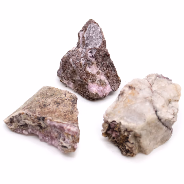 Spécimens Minéraux - Cobalt Calcite - Env. 07 - 27 Pièces