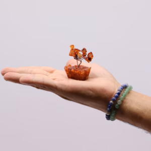Mini Gemstone Trees on Orgonite Base - Carnelian - 15 Stones