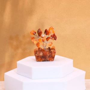 Mini Gemstone Trees on Orgonite Base - Carnelian - 15 Stones