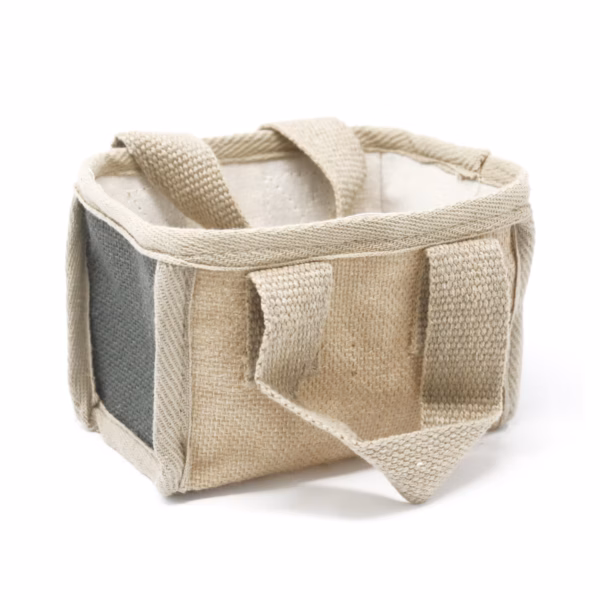 Cesta Pequeñas de Yute - 16x10x12cm - Gris