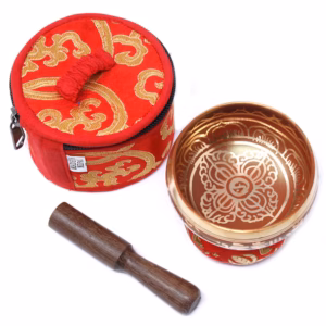 Mini Cuencos Tibetanos Set de Regalo - Rojo