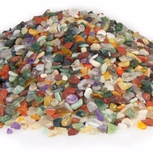 Blandede Naturlige Ædelstenschips - 1kg