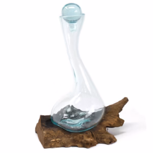 Smeltet Glass på Tre - Vinkaraffel