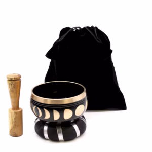Ensemble Bols Chantants Phase de Lune - Noir 10,7cm