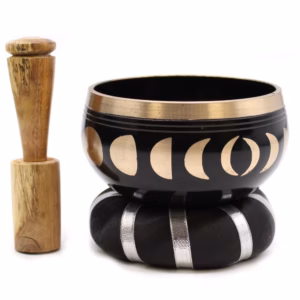 Mondphasen - Klangschalen - Set - Schwarz 10,7cm