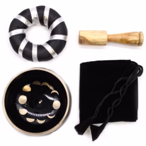 Ensemble Bols Chantants Phase de Lune - Noir 10,7cm