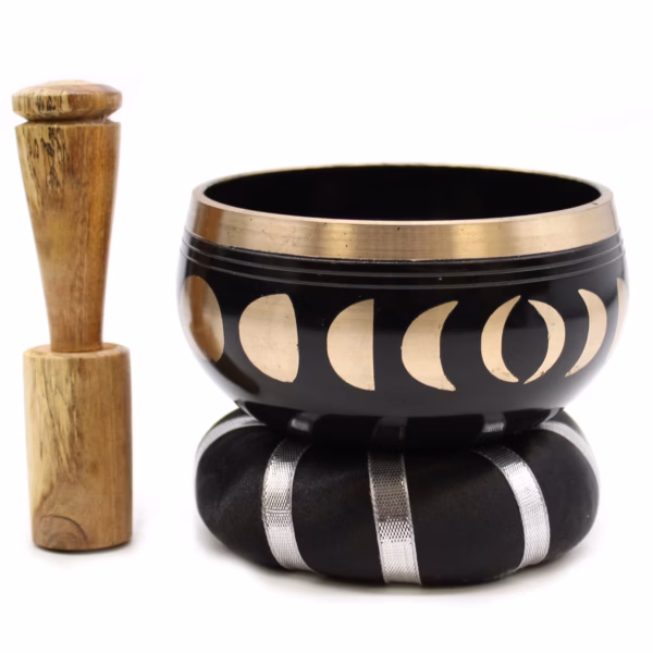 Ensemble Bols Chantants Phase de Lune - Noir 10,7cm