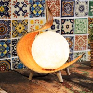 Natürliche Kokosnusslampe - Twist