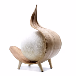 Natürliche Kokosnusslampe - Twist