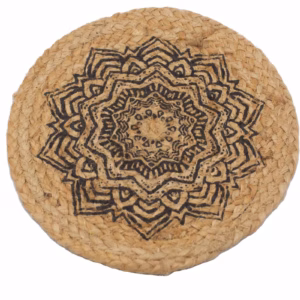 Dækkeserviet - Jute - Mandala Print