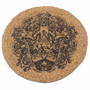 Dækkeserviet - Jute - Hamsa Print