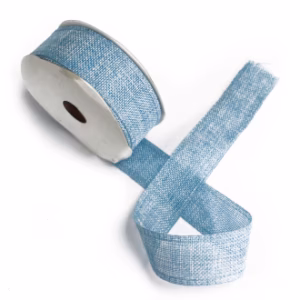 Natural Texture Ribbon 38mm X 20m - Azul Bebé
