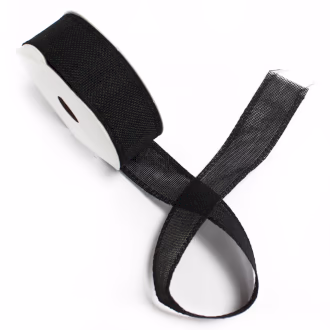 Ruban Texture Naturelle 38mm X 20m - Noir