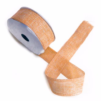 Ruban Texture Naturelle 38mm X 20m - Orange Vintage