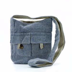 Naturlig Tones Tasker med To Lommer - Comp Denim - Mellemstor
