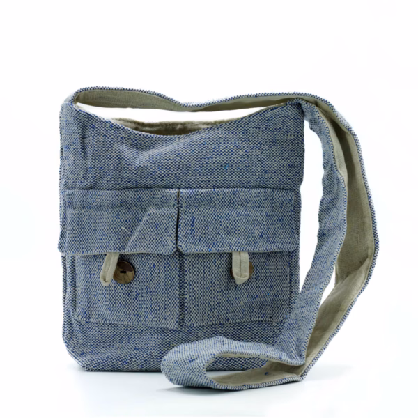 Naturlig Tones Tasker med To Lommer - Comp Denim - Mellemstor