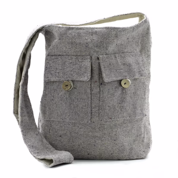 Bolso de Dos Bolsillos - Lavanda Suave - Grande
