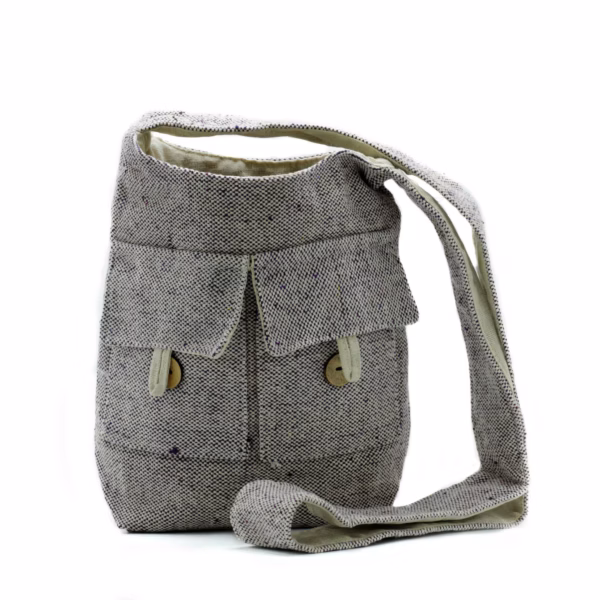 Zwei - Taschen - Taschen in Naturtönen - Sanftes Lavendel - Mittel