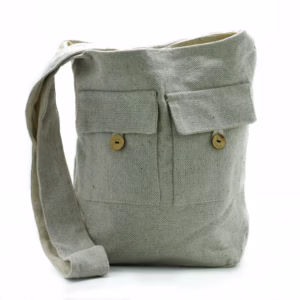 Bolso de Dos Bolsillos - Piedra - Grande