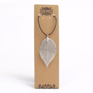 Necklace - Bravery Leaf - Silver